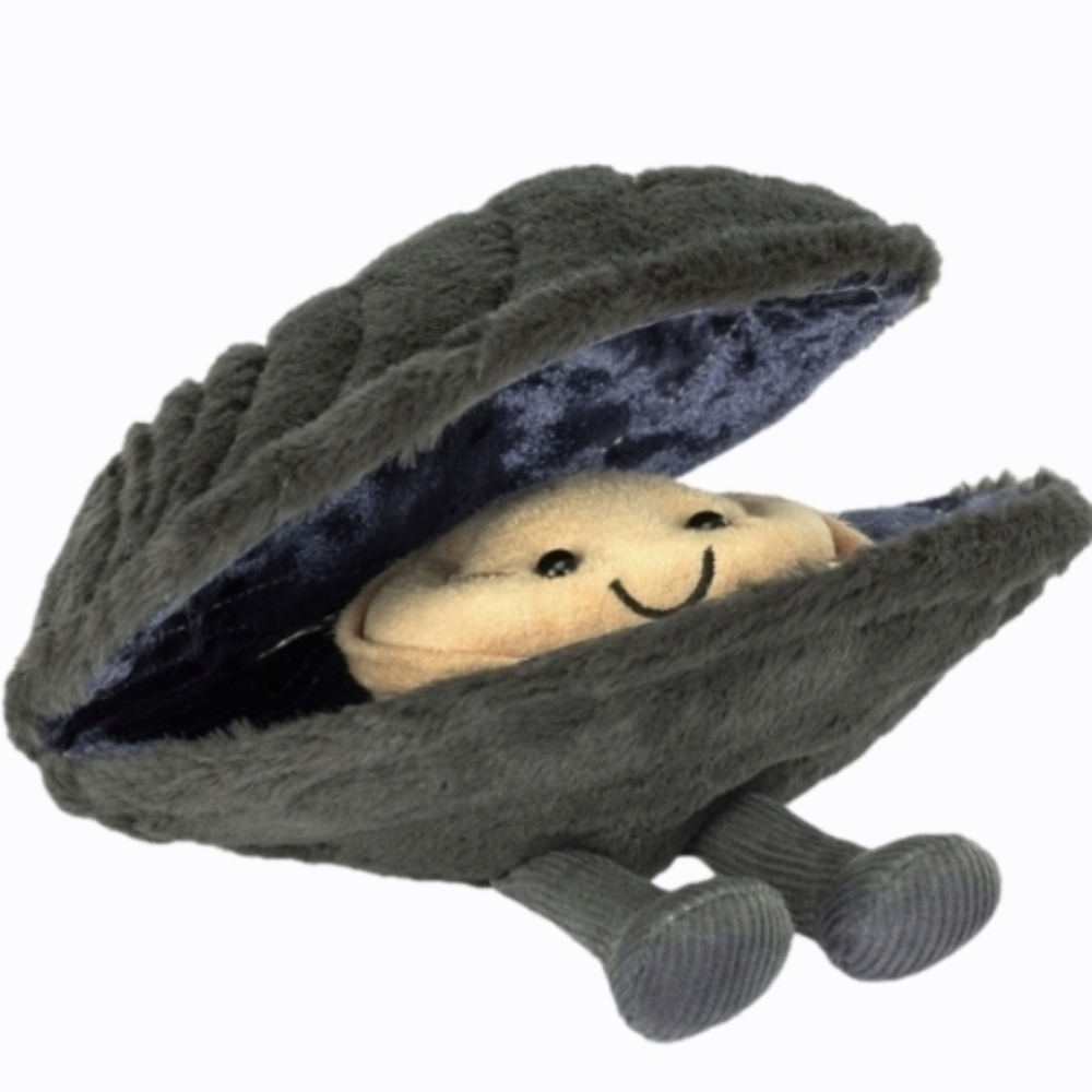 Jellycat Amuseables Michelle Mussel 3.9x6.7x3.9" Soft & Plush BNWT Authentic